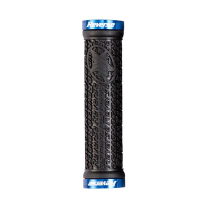 Grips REVERSE COMPONENTS STAMP Lock-On Ø 30mm Nero/Blu