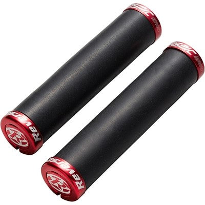 REVERSE COMPONENTS Manopole lock-on ERGO SEISMIC Ø 32 mm Nero/Rosso