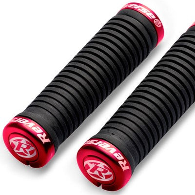 Grip REVERSE COMPONENTS TAPER Lock-On Ø 34-30mm Nero/Rosso