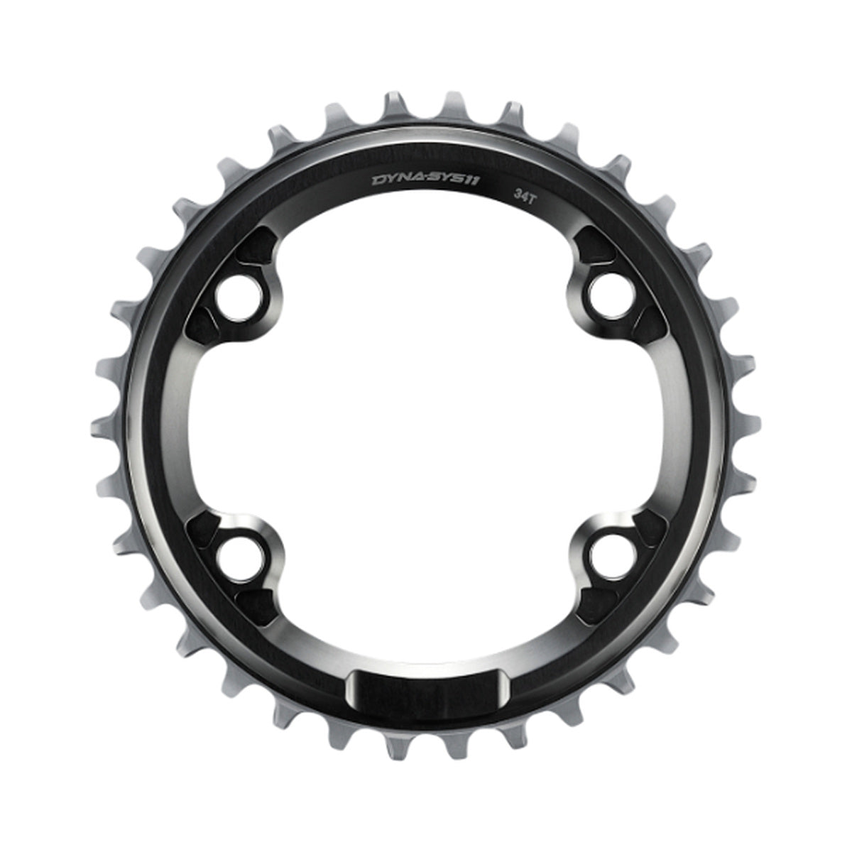 Corona monocorona SHIMANO XTR SM-CRM91 10/11 velocità — vista della corona su sfondo bianco