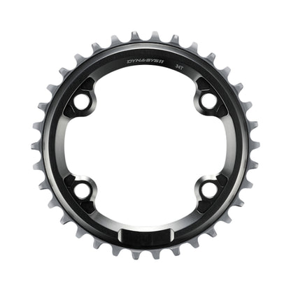 Corona monocorona SHIMANO XTR SM-CRM91 10/11 velocità — vista della corona su sfondo bianco