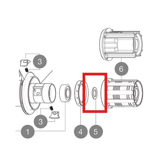 SET DI 3 DISTANZIALI INTERNI MAVIC IN ARGENTO DA 9 MM FTS-L