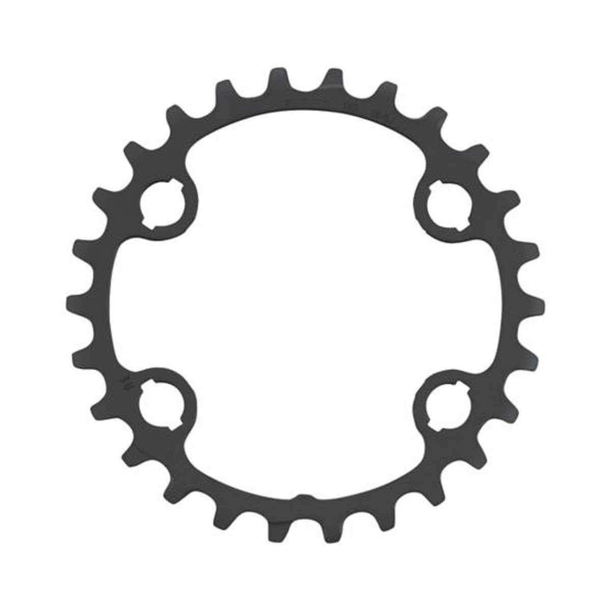 Corona interna SHIMANO SLX/XT per FC-M7100/8100 (26-36 denti) 12 velocità — vista della corona su sfondo bianco