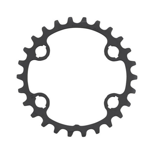 Corona interna SHIMANO SLX/XT per FC-M7100/8100 (26-36 denti) 12 velocità — vista della corona su sfondo bianco