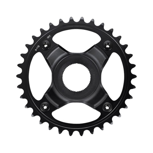 Corona monocorona per e-bike SHIMANO SM-CRE70-B 9/10/11 velocità, linea catena 55 mm — vista della corona su sfondo bianco