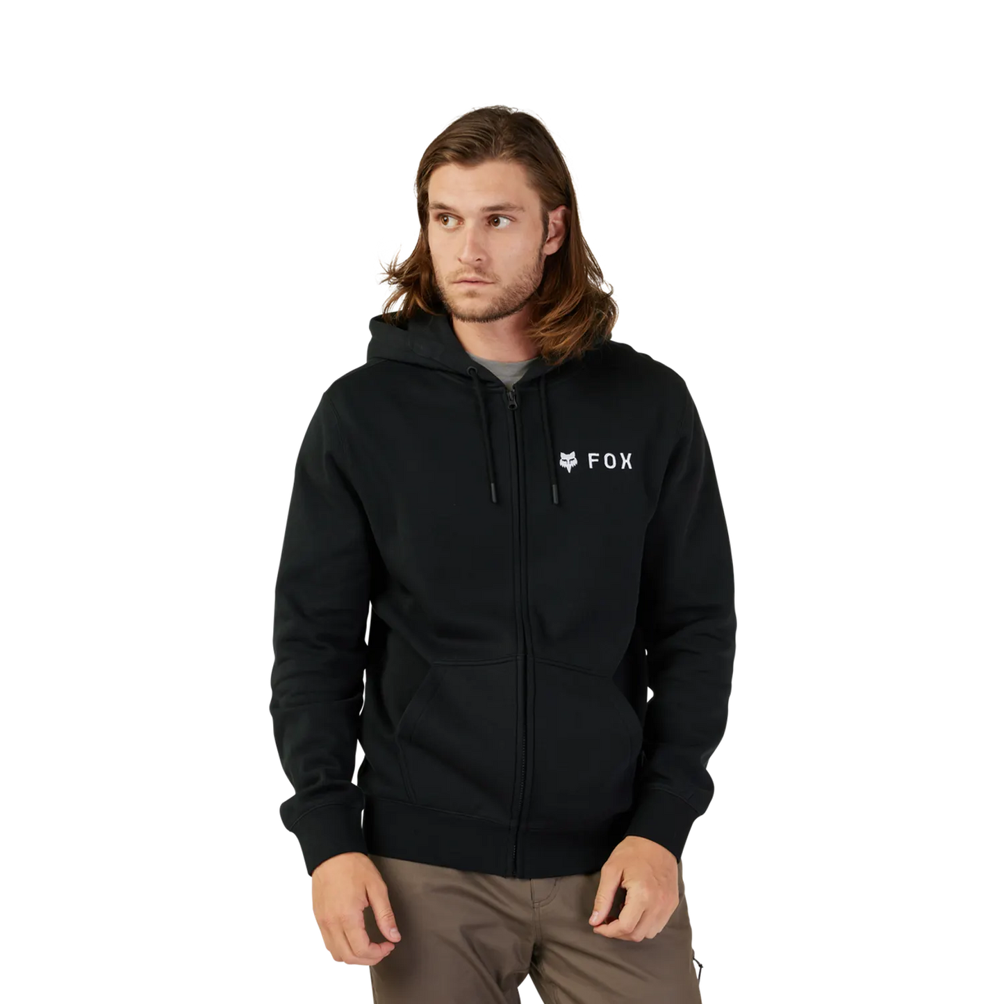 FOX ABSOLUTE ZIP Felpa con cappuccio nero