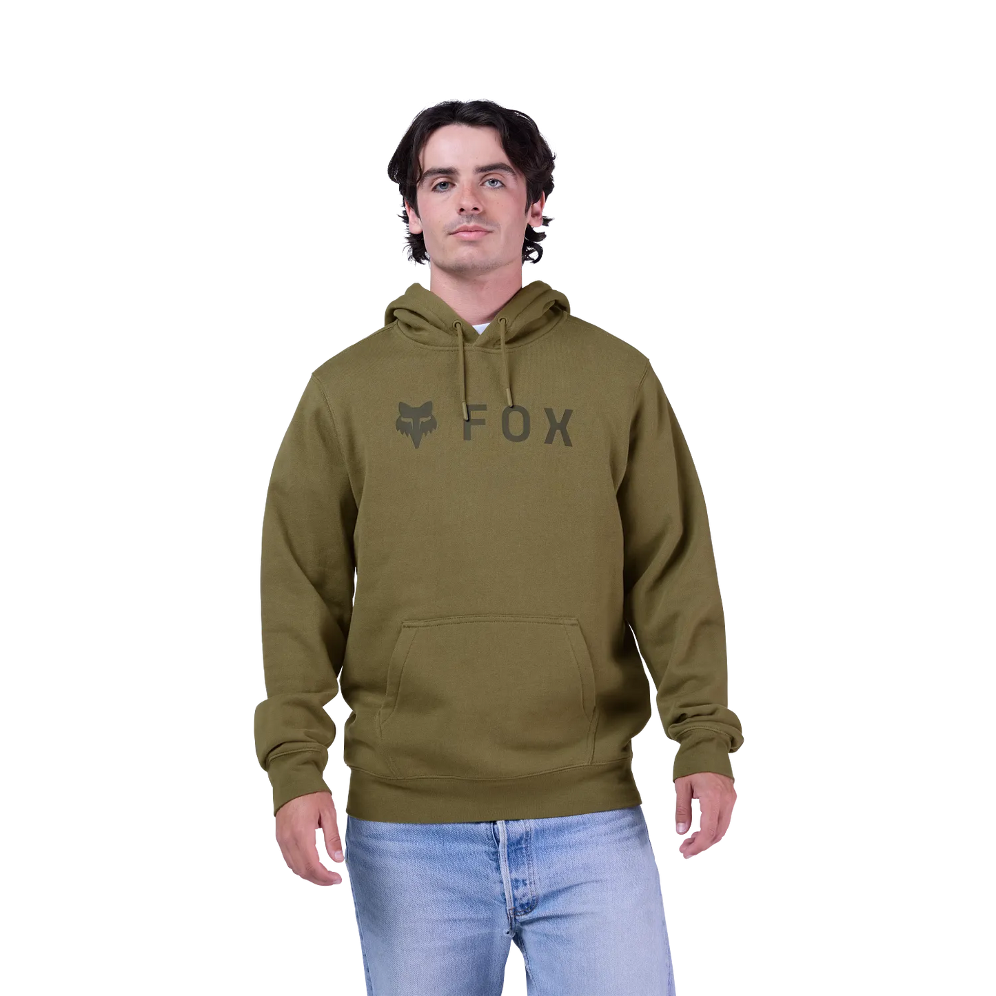 FOX ABSOLUTE FLEECE Felpa con cappuccio verde oliva