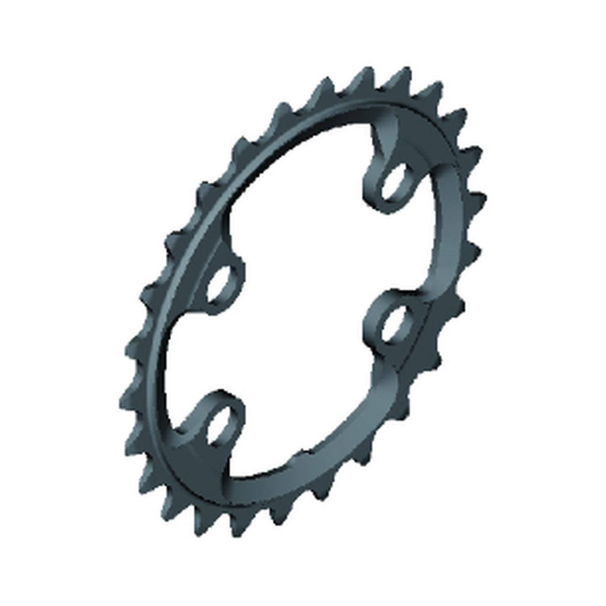 Corona interna SHIMANO XTR per FC-M9020-2/FC-M9000-2/FC-M9020-B2 (28-38 denti) 11 velocità — vista della corona su sfondo bianco