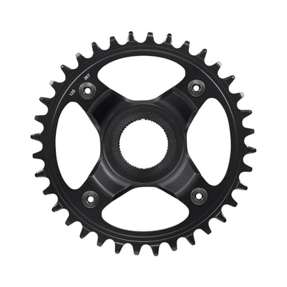 Corona monocorona per e-bike SHIMANO SM-CRE80-12-B 12 velocità, linea catena 53 mm — vista della corona su sfondo bianco