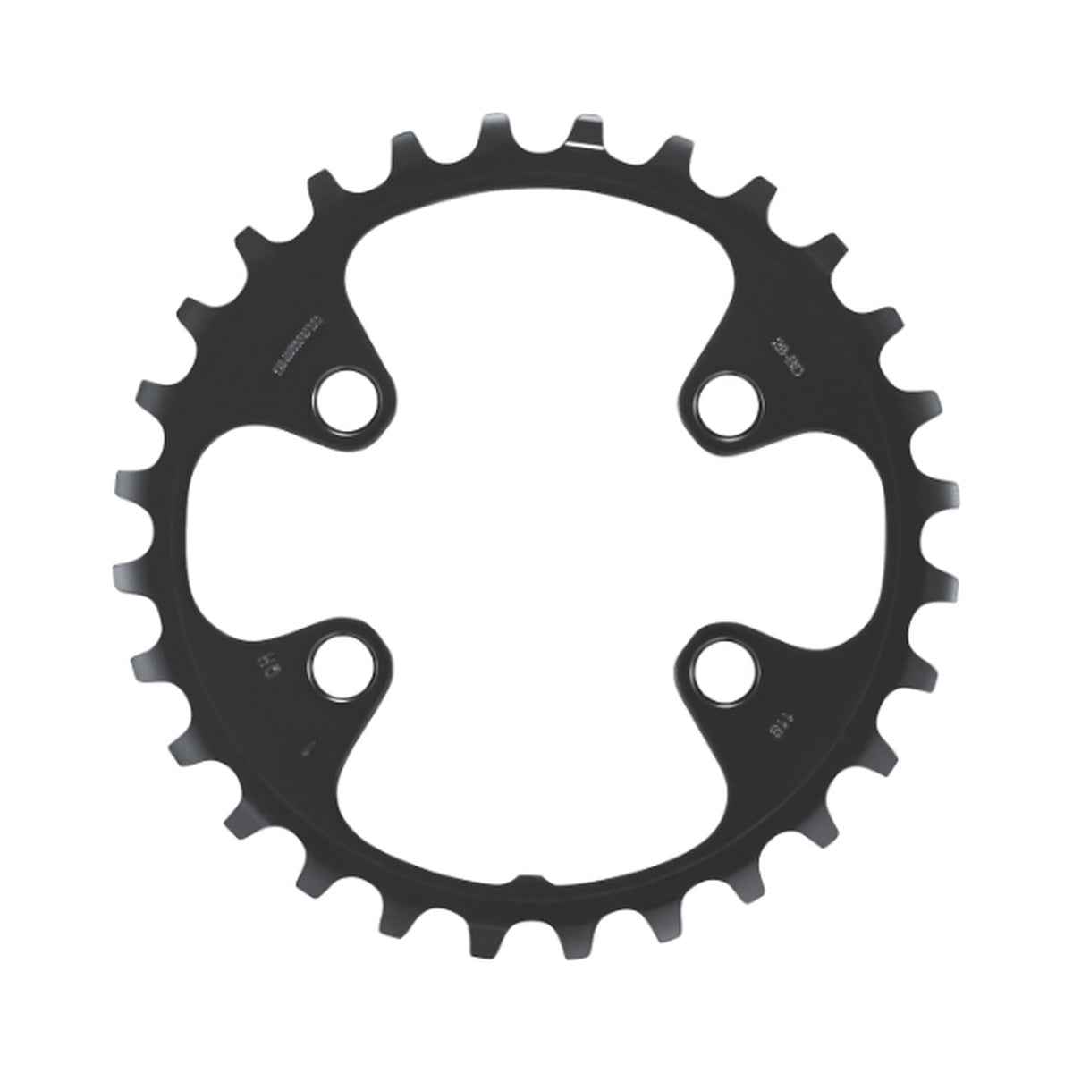 Corona interna SHIMANO SLX per FC-M7000-11-2/FC-M7000-11-B2 (28-38 denti) 11 velocità — vista della corona su sfondo bianco
