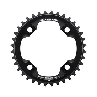 Corona monocorona SHIMANO SAINT SM-CR82 10 velocità — vista della corona su sfondo bianco