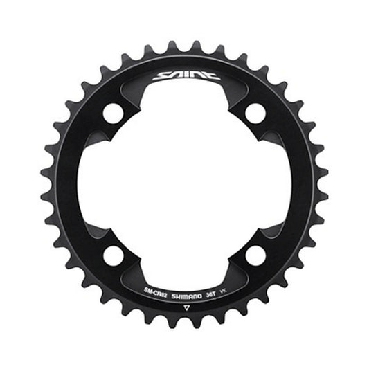 Corona monocorona SHIMANO SAINT SM-CR82 10 velocità — vista della corona su sfondo bianco