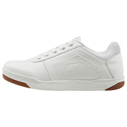 Scarpe MTB O'NEAL PINNED FLAT bianche — vista laterale esterna