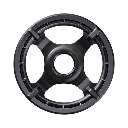 Corona monocorona per e-bike SHIMANO SM-CRE61 9/10/11 velocità, guidacatena singolo — vista della corona su sfondo bianco