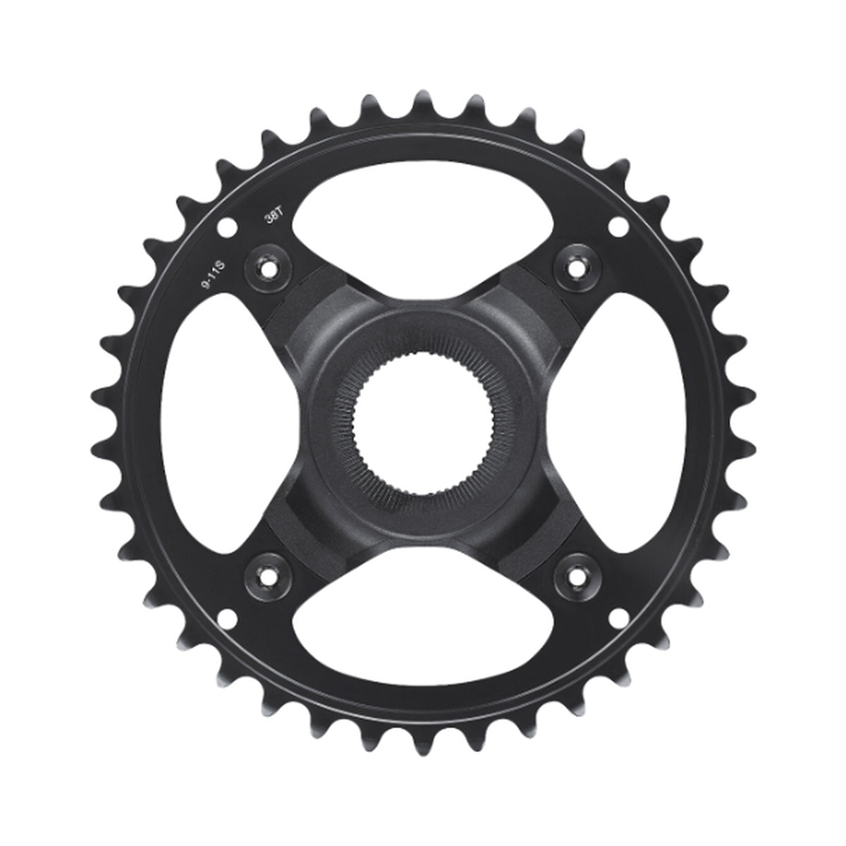 Corona monocorona per e-bike SHIMANO SM-CRE70 9/10/11 velocità — vista della corona su sfondo bianco