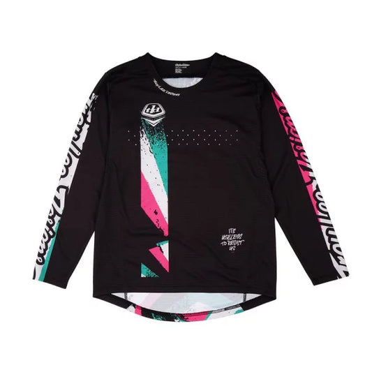 TROY LEE DESIGNS SPRINT FULL PULL Maglia a maniche lunghe junior nera