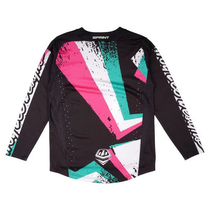 Maglia TROY LEE DESIGNS SPRINT FULL PULL Junior Maniche Lunghe Nero
