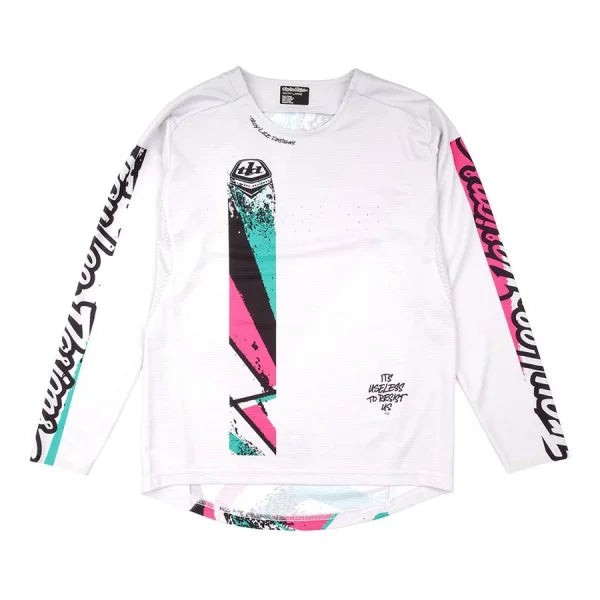TROY LEE DESIGNS SPRINT FULL PULL Maglia a manica lunga Junior Bianco