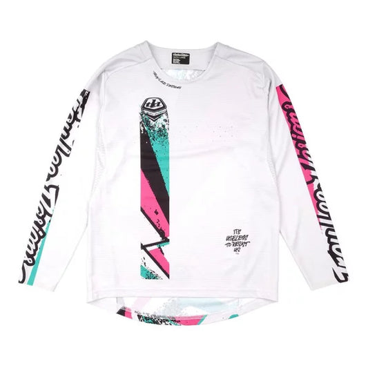 TROY LEE DESIGNS SPRINT FULL PULL Maglia a manica lunga Junior Bianco