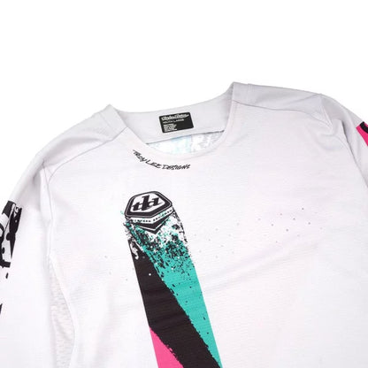 Maglia TROY LEE DESIGNS SPRINT FULL PULL Junior Maniche Lunghe Bianco