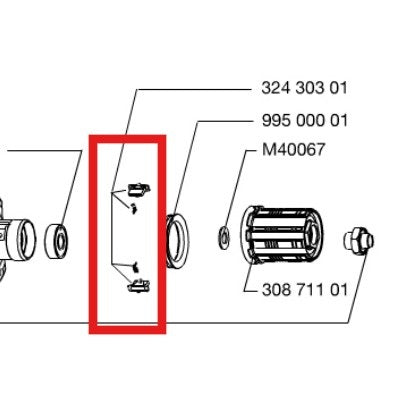KIT DI CHIAVI DI SGANCIO MAVIC FTSX (RUOTE DA MOUNTAIN BIKE)