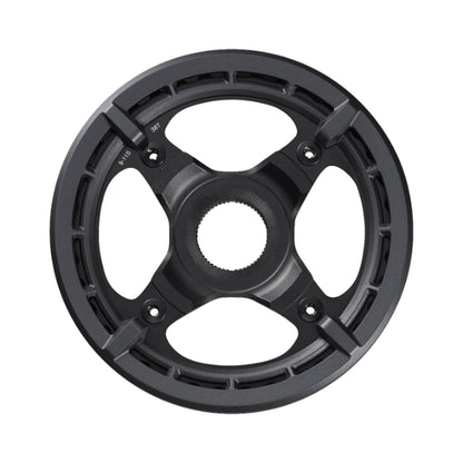 Corona monocorona per e-bike SHIMANO SM-CRE70 9/10/11 velocità, guidacatena doppio — vista della corona su sfondo bianco