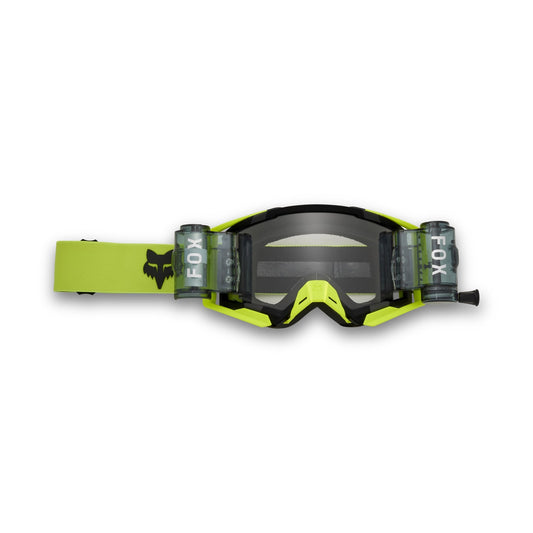 FOX AIRSPACE ENDURO ROLL OFF Maschera Giallo 2025