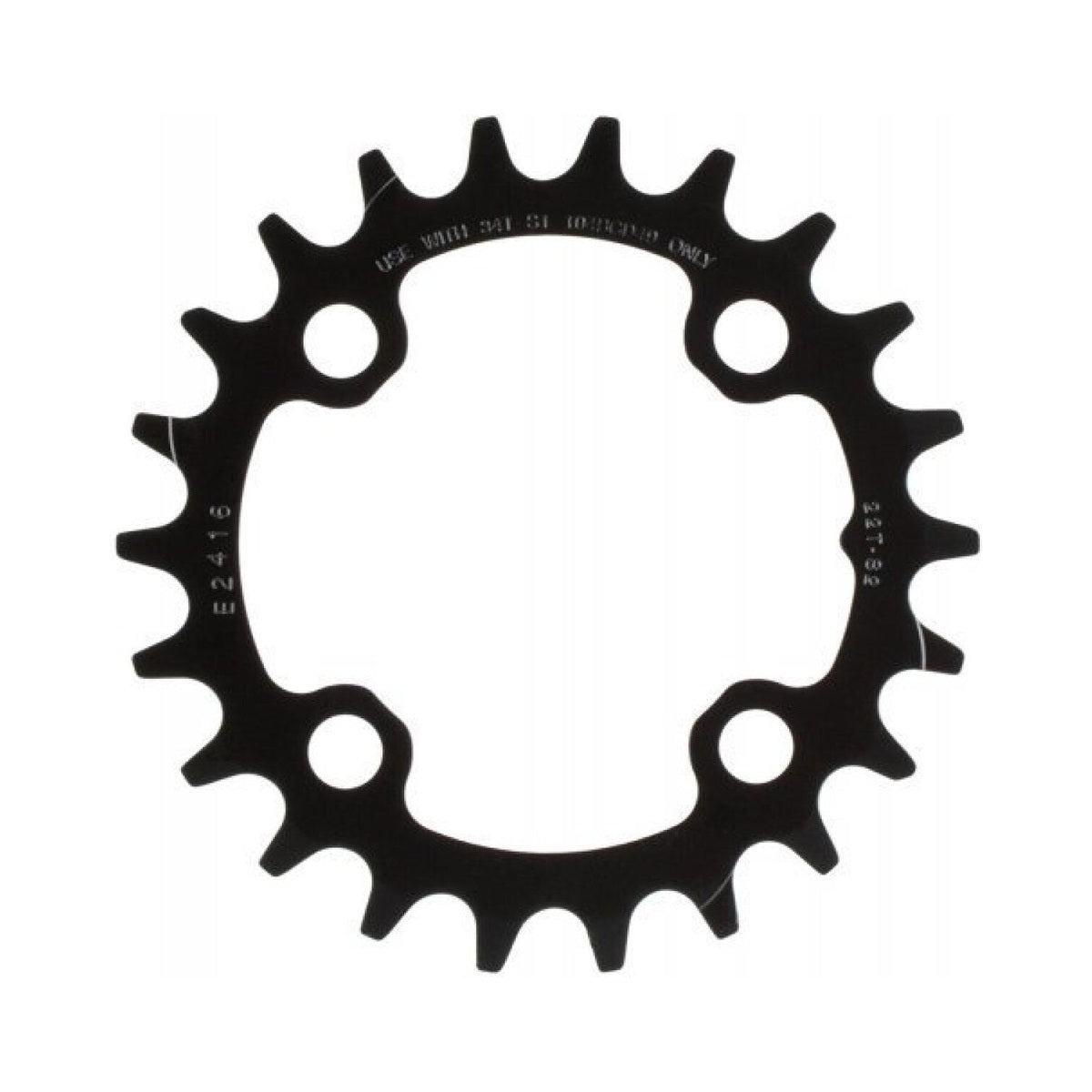 Corona interna SRAM MTB GX 10V a 4 fori 64 mm — vista della corona su sfondo bianco