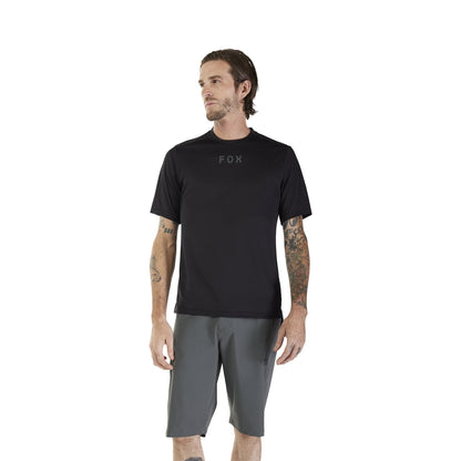 Maglia FOX RANGER WORDMARK Maniche Corte Nero