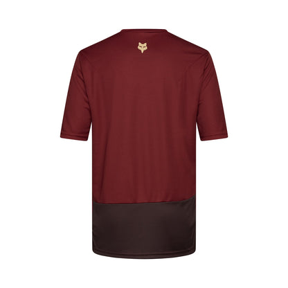 Maglia FOX RANGER WORDMARK Maniche Corte Bordeaux