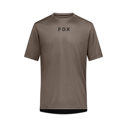 Maillot FOX RANGER WORDMARK Maniche Corte Marrone Nutmeg