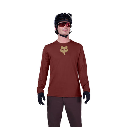 Maglia FOX RANGER FOX HEAD Maniche Lunghe Bordeaux