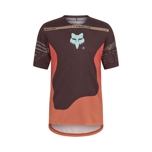 FOX FLEXAIR ELEVATED Maglia a maniche corte Marrone/Arancione
