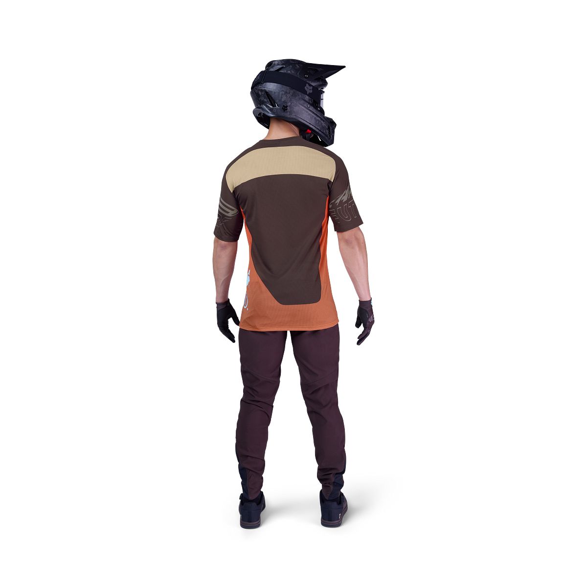 FOX FLEXAIR ELEVATED Maglia a maniche corte Marrone/Arancione