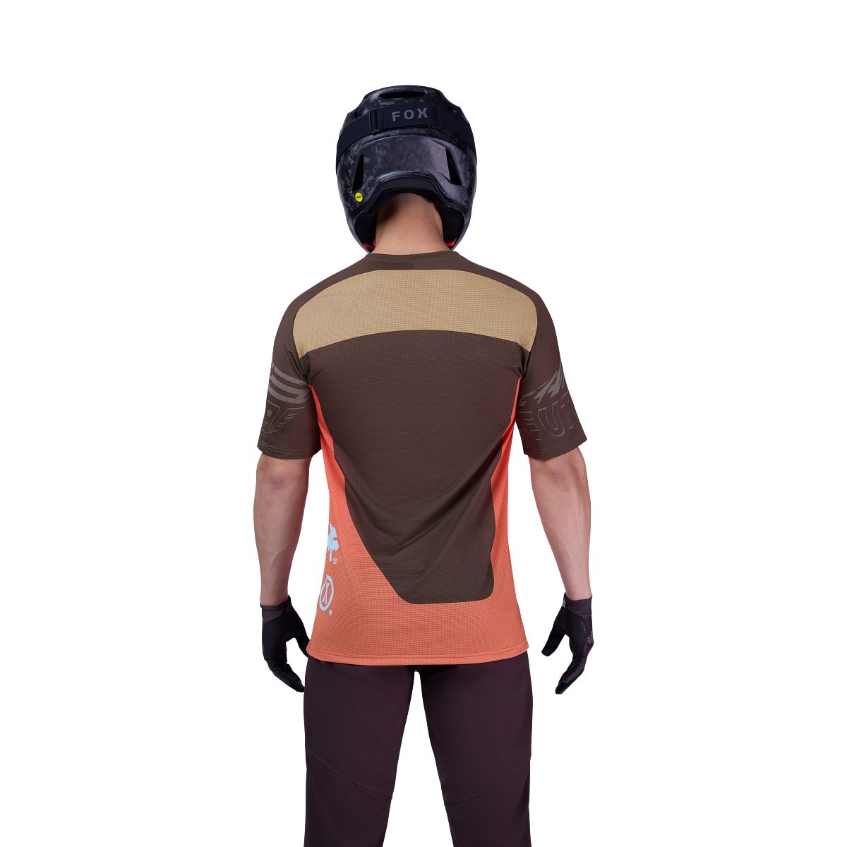 FOX FLEXAIR ELEVATED Maglia a maniche corte Marrone/Arancione
