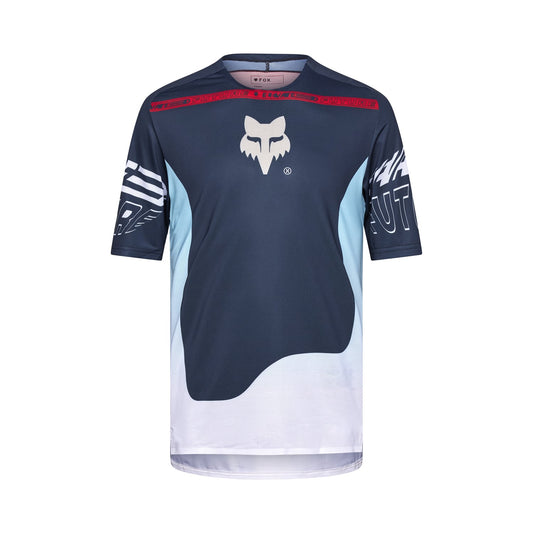 FOX FLEXAIR ELEVATED Maglia a maniche corte nero/blu 2025