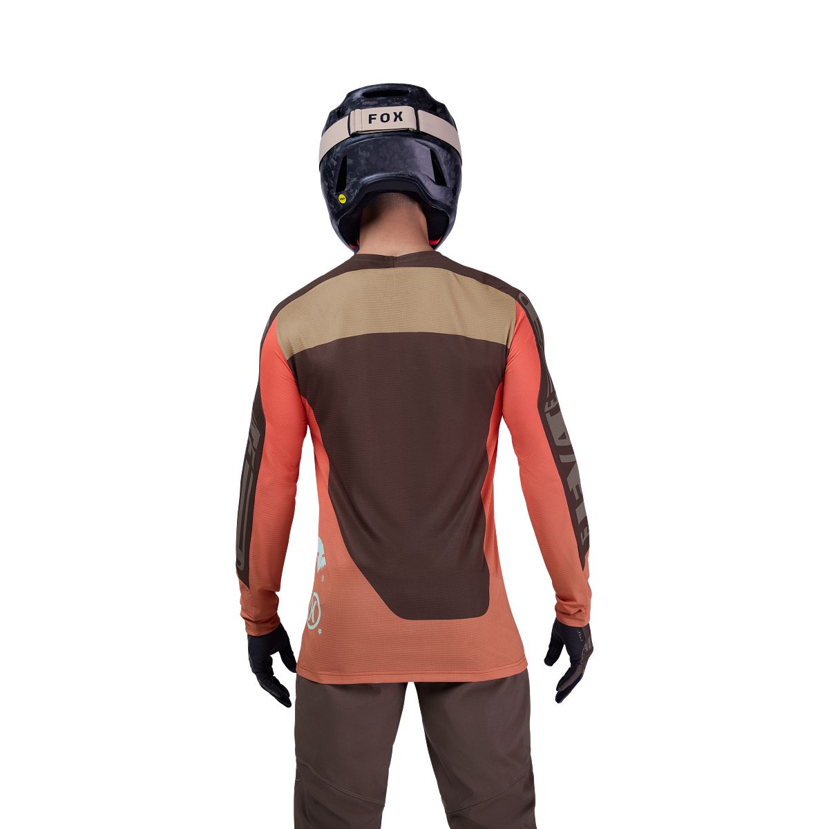 FOX FLEXAIR ELEVATED Maglia a maniche lunghe Marrone/Arancione
