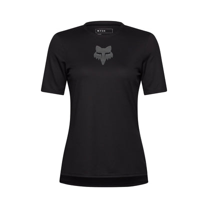 Maglia FOX RANGER HEAD Donna Maniche Corte Nero