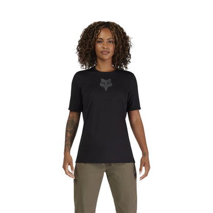 Maglia FOX RANGER HEAD Donna Maniche Corte Nero
