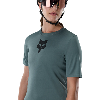Maglia FOX RANGER HEAD da donna a maniche corte verde salvia