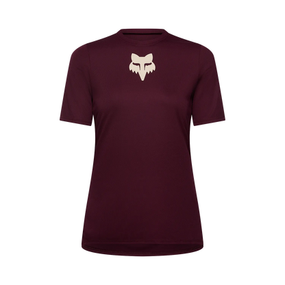 Maglia FOX RANGER HEAD da donna a maniche corte Bordeaux