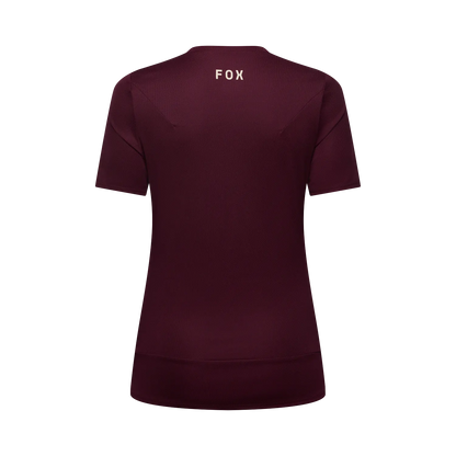Maglia FOX RANGER HEAD da donna a maniche corte Bordeaux