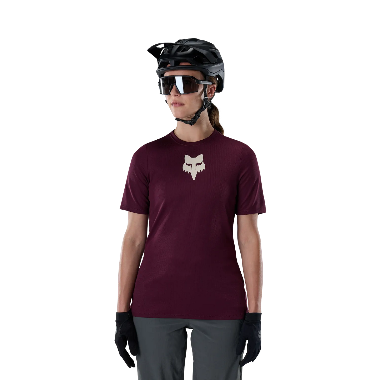 Maglia FOX RANGER FOX HEAD Maniche Corte Donna Bordeaux
