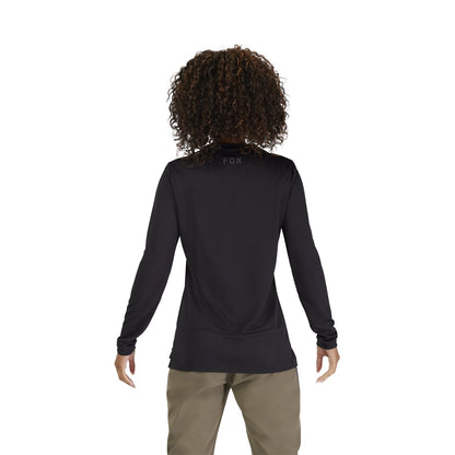 Maglia FOX RANGER HEAD Donna Maniche Lunghe Nero