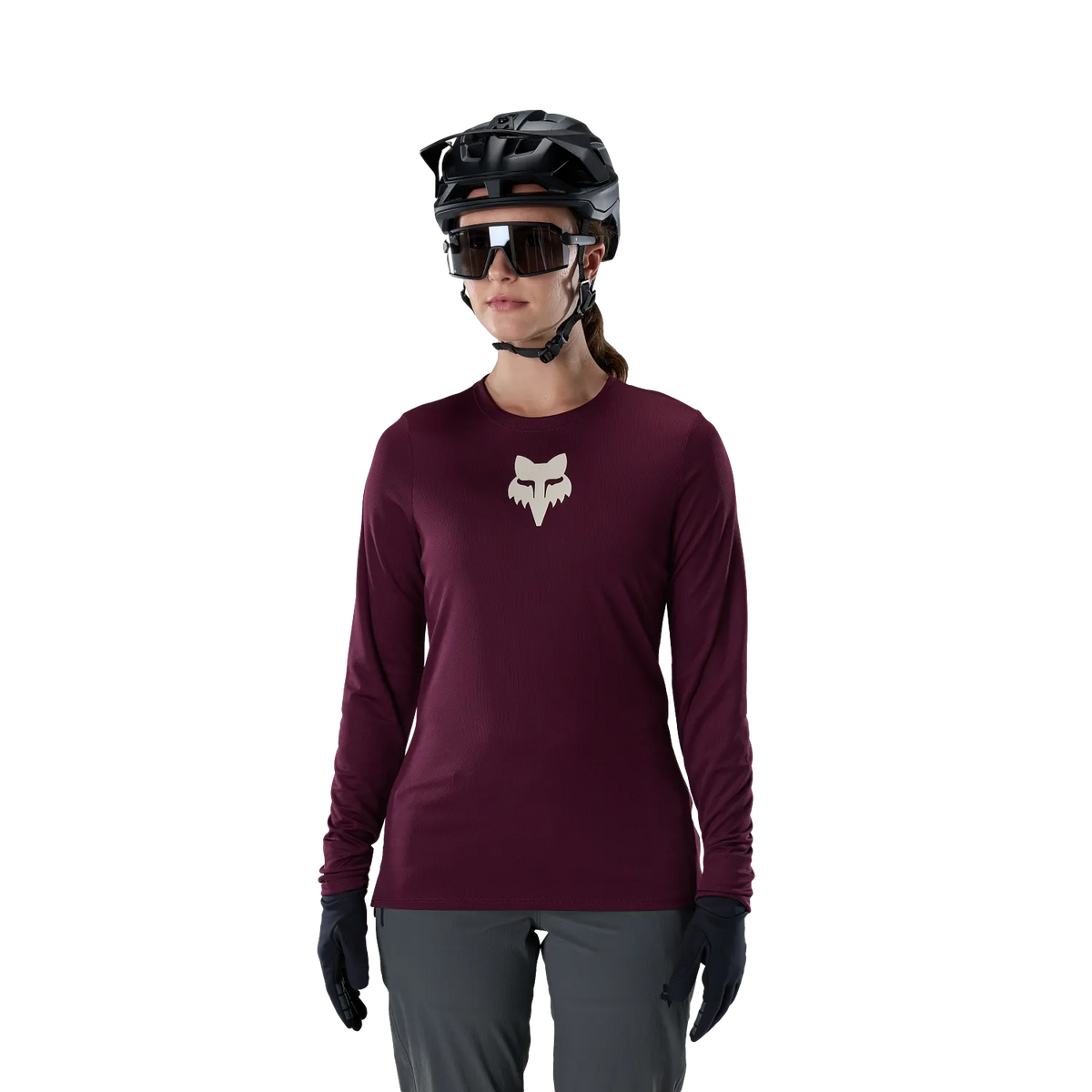 Maglia FOX RANGER FOX HEAD Donna Maniche Lunghe Bordeaux