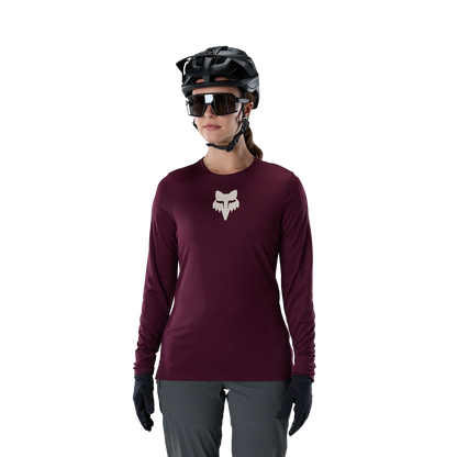 Maglia FOX RANGER FOX HEAD Donna Maniche Lunghe Bordeaux