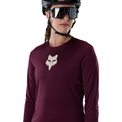 Maglia FOX RANGER FOX HEAD Donna Maniche Lunghe Bordeaux