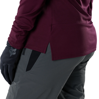 Maglia FOX RANGER FOX HEAD Donna Maniche Lunghe Bordeaux