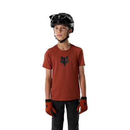 Maglia FOX RANGER HEAD Junior a maniche corte Acid Scarlet