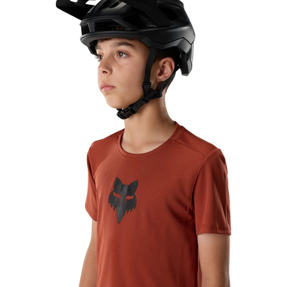 Maglia FOX RANGER HEAD Junior a maniche corte Acid Scarlet